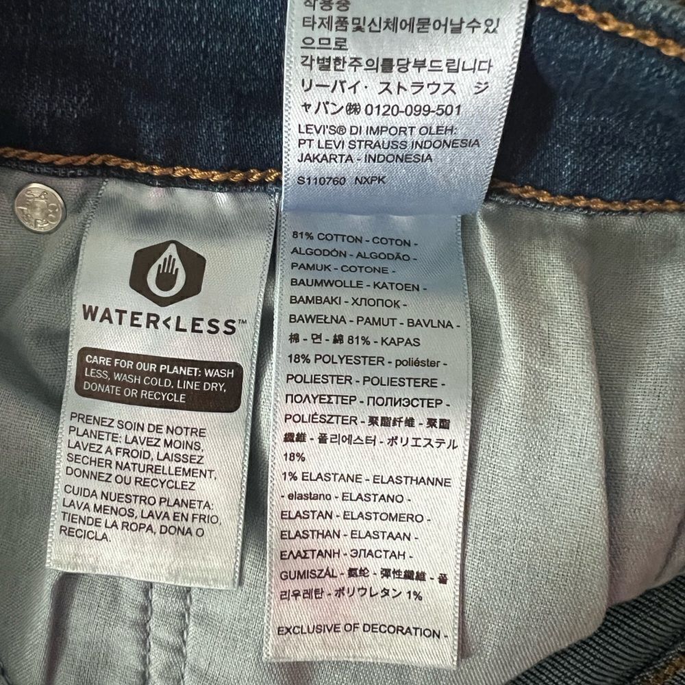 Levi's 721 High Rise Skinny Jean-Size 24W - Picture 9 of 9